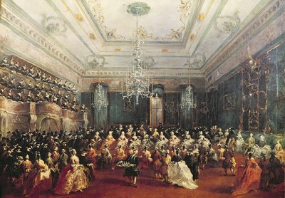 Gala Concert given in January 1782 in Venice for the Tsarevich Paul of Russia and his wife, Maria Feodorovna by Francesco Guardi